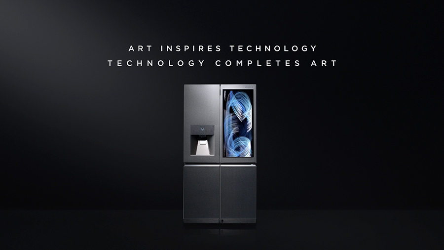 optimal freshness technology of lg signature refrigerator with slogan