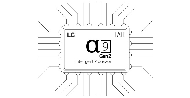 Image of alpha 9 processor chip