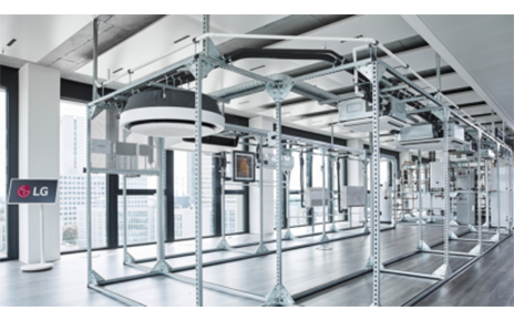 A photo of LG’s heating, ventilation and air conditioning (HVAC) solutions at the new Air Solution Research and Development (R&D) Lab in Frankfurt, Germany