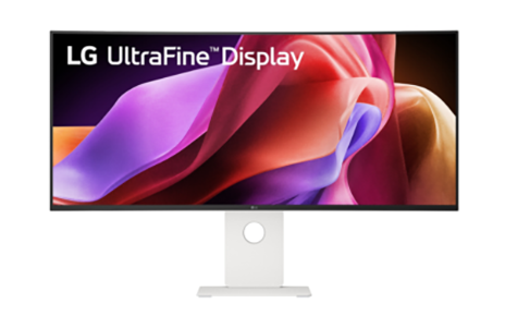 Front view of the LG UltraFine 40WT95UF monitor featuring a premium design and IPS Black display.