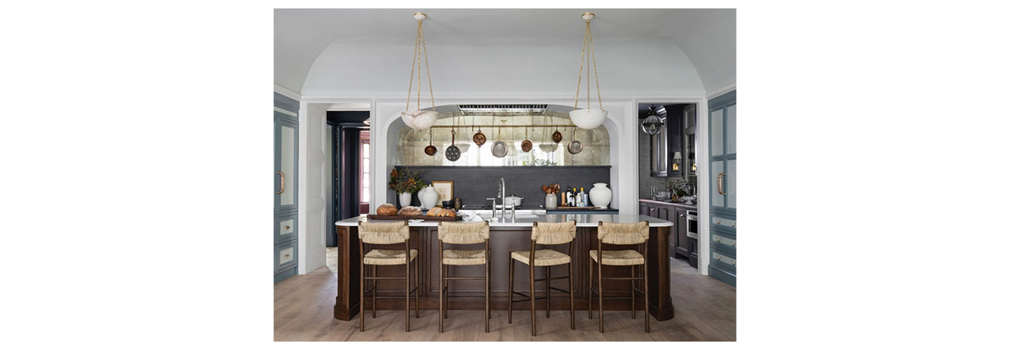 The kitchen of the Whole Home Project, featuring a number of LG Signature Kitchen Suite appliances.