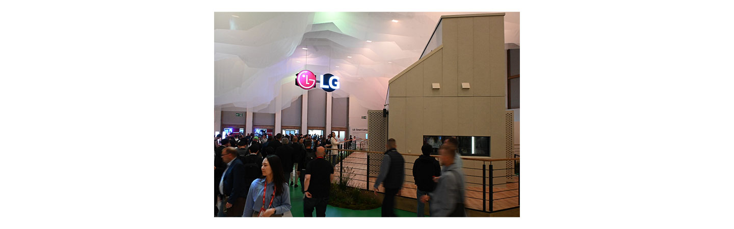 A sideview of LG Smart Cottage installed at IFA 2023