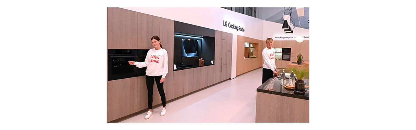 The LG Cooking Studio prepared at LG booth during IFA 2023