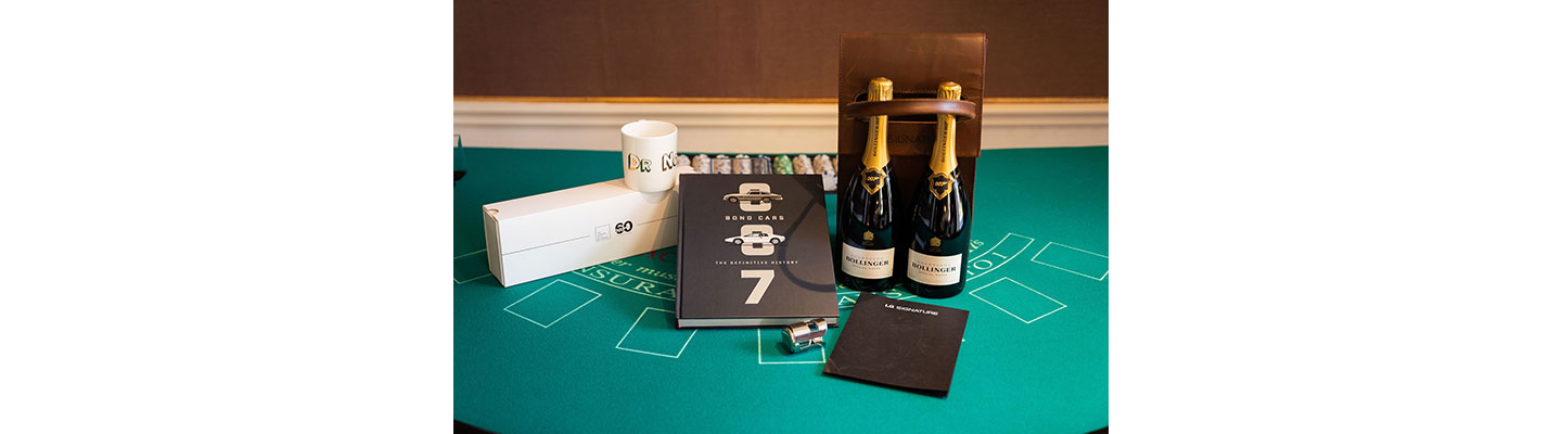 Various presents prepared for journalists attending the LG SIGNATURE experience event