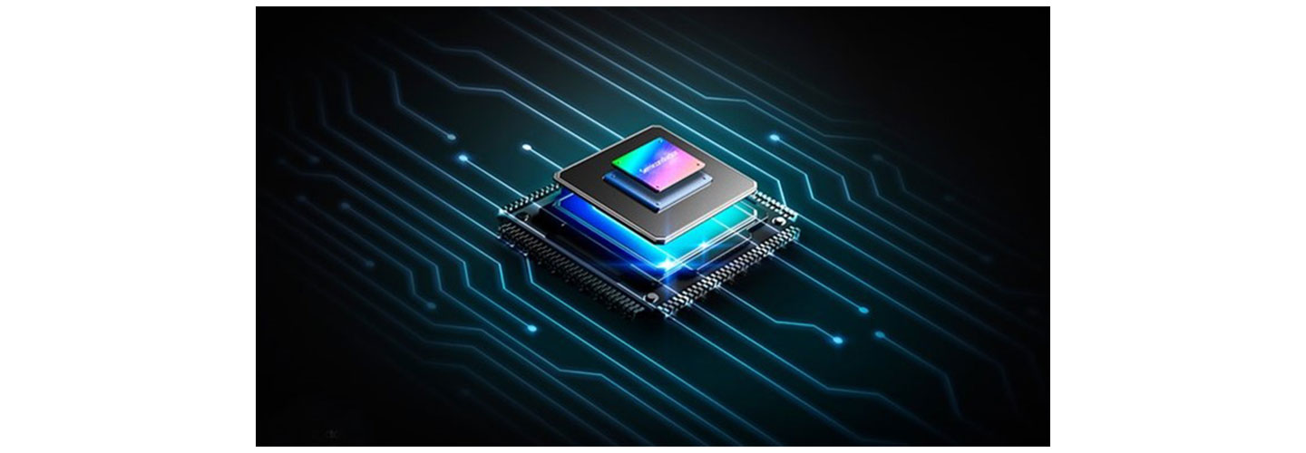 Image of a semiconductor separated in several layers