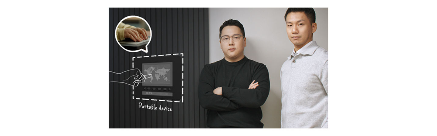The founders of Dot Inc., Ju Yoon Kim and Ki Kwang Sung.