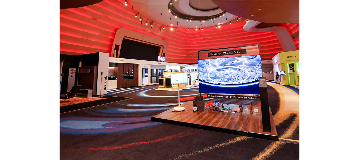 The view of the renowned Middle East and Africa (MEA) tech event, LG Showcase 2023