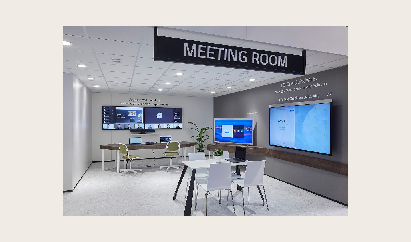 LG One:Quick solution on display at LG's booth at ISE 2023