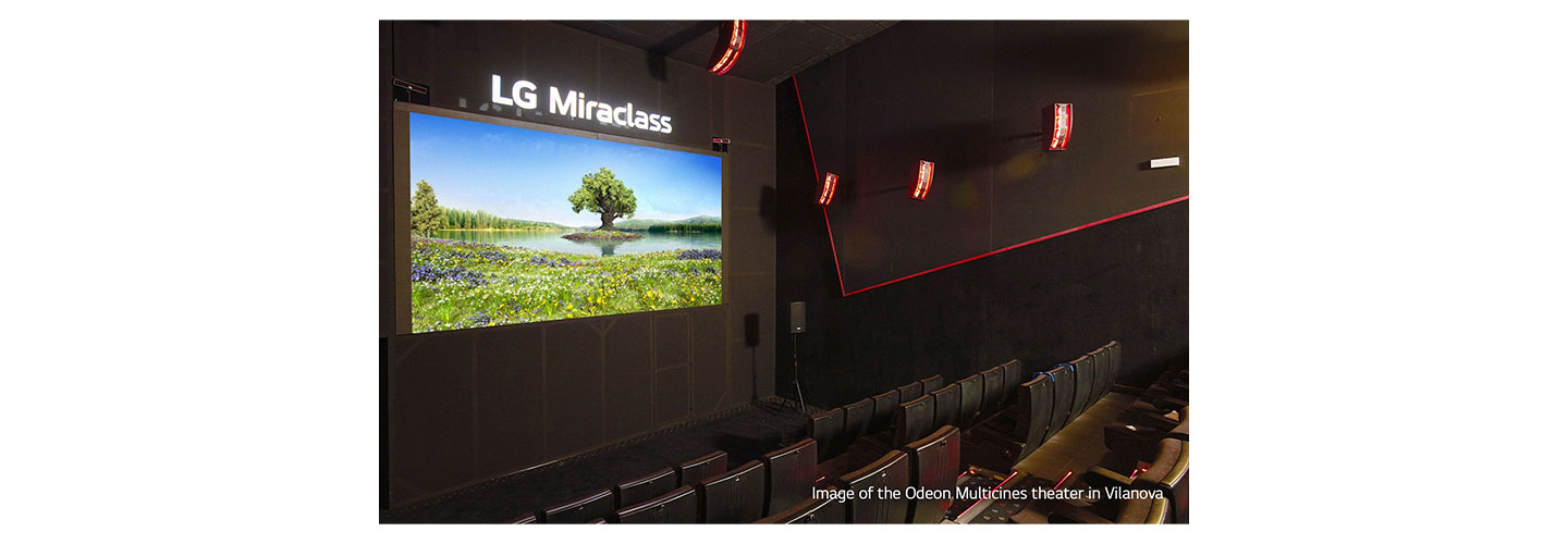 LG Miraclass installed at Odeon Multicines theater in Vilanova
