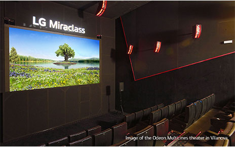 LG Miraclass installed at Odeon Multicines theater in Vilanova