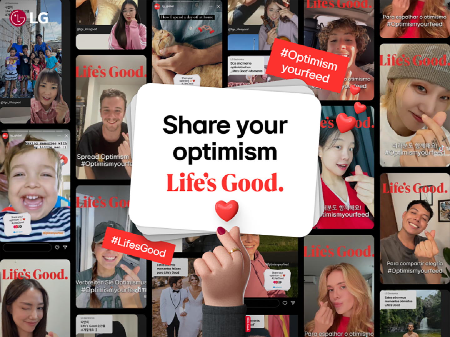 An illustration of images of people participating in the social media challenge