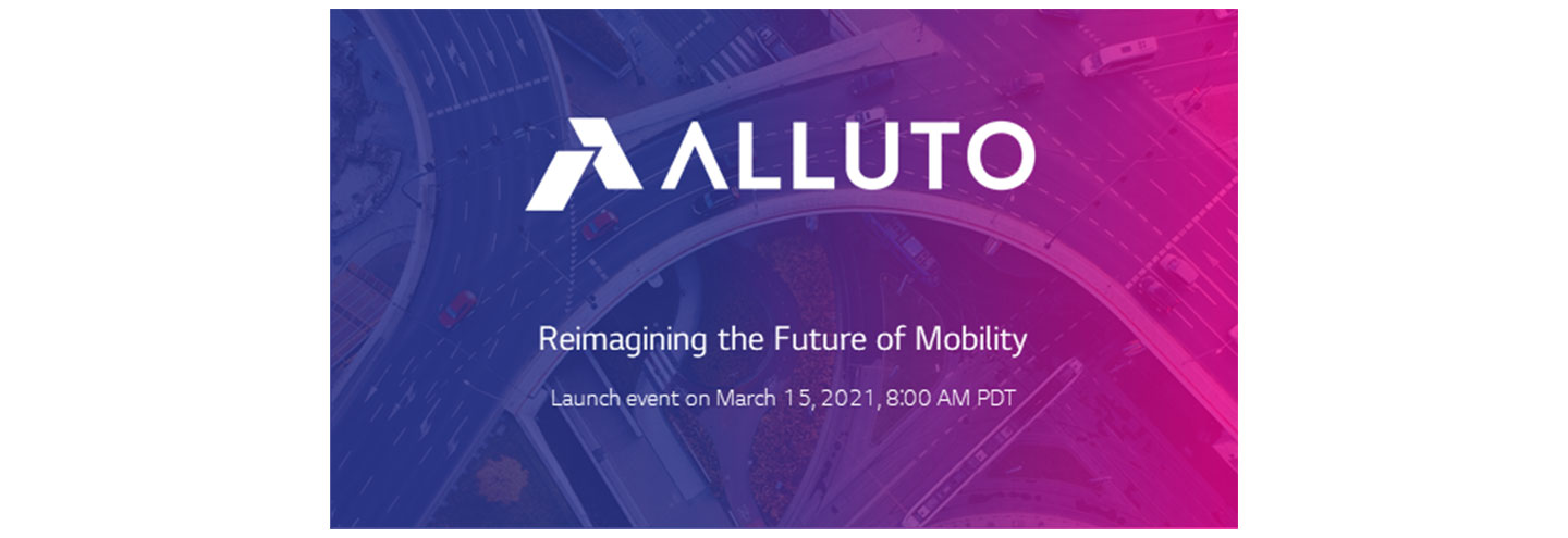  A poster for the Alluto launch event scheduled for 8:00am PDT on March 15th, 2021.