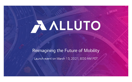  A poster for the Alluto launch event scheduled for 8:00am PDT on March 15th, 2021.