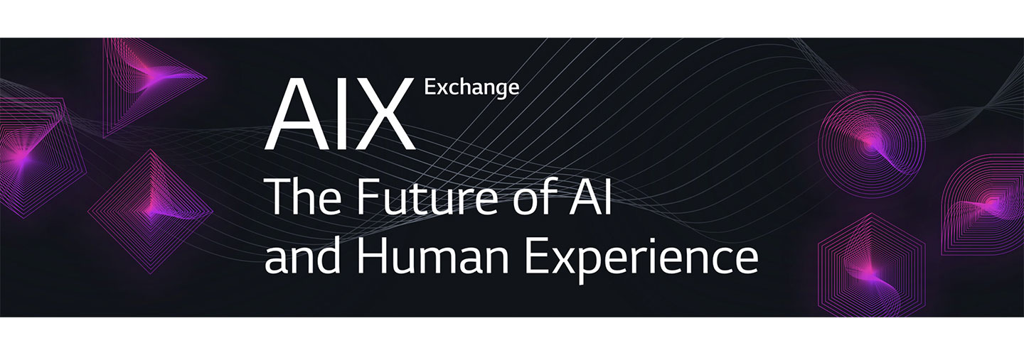 Banner for the AIX Exchange's digital report titled 'The Future of AI and Human Experience'