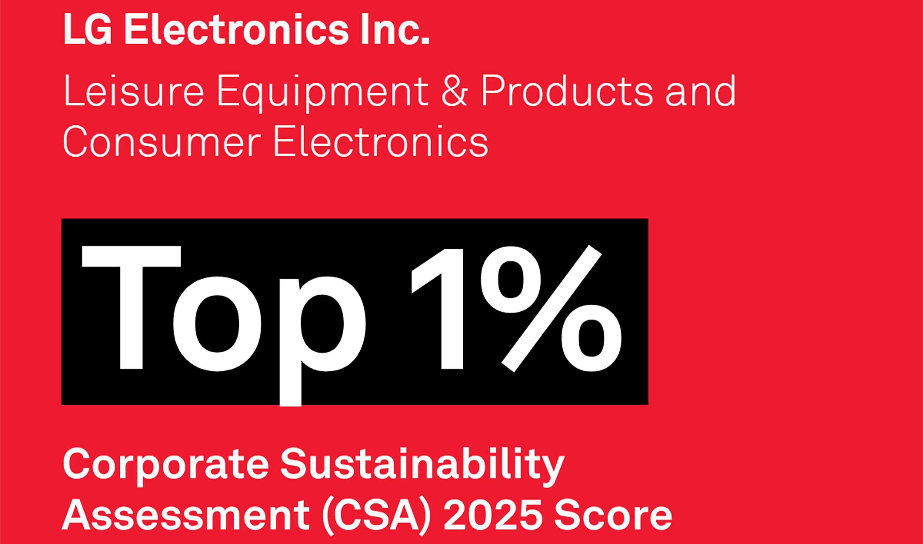 "Top 1%" Sustainability Ranking Image 1