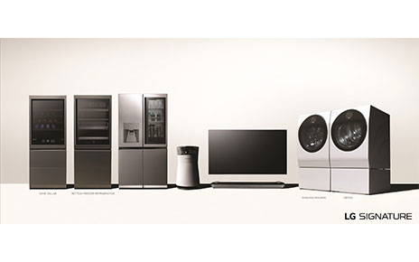 A front image of the LG SIGNATURE ultra-premium product lineup.