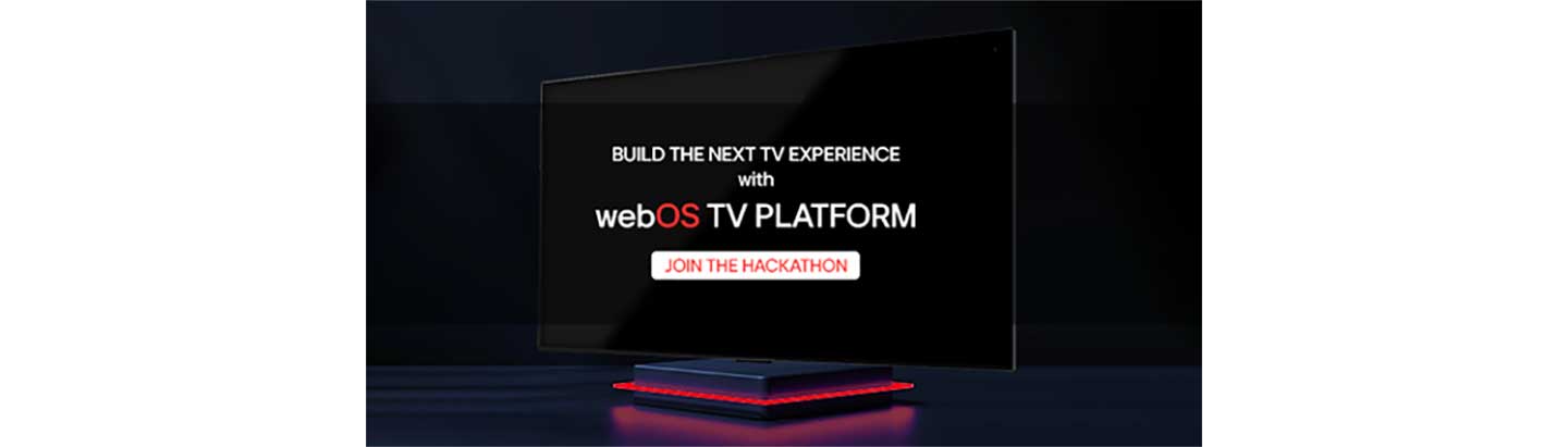 An image of LG TV with a phrase 
