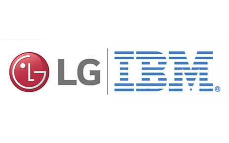 Official logos of LG Electronics and IBM