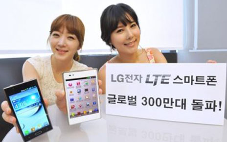 LG LTE SMARTPHONES RECORD THREE MILLION IN SALES