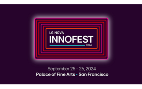 An illustration for the LG NOVA InnoFest hosted by LG NOVA, taking place September 25-26 at the Palace of Fine Arts in San Francisco