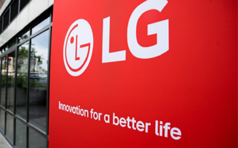 A close up picture of a window with LG logo and words 'Innovation for a Better Life'