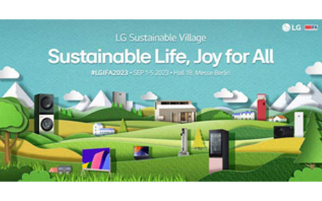 A promotional image for LG Sustainable Village available at IFA 2023