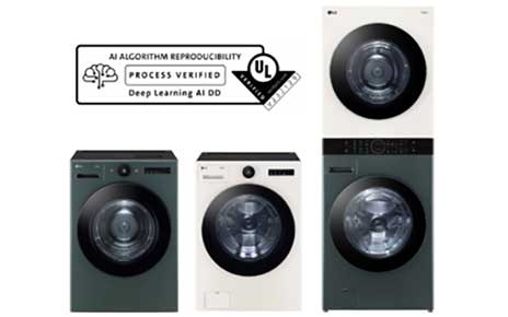 LG’s laundry appliances equipped with Artificial Intelligence Direct Drive (AI DDTM) technology received AI Algorithm Reproducibility Process Verification from UL.