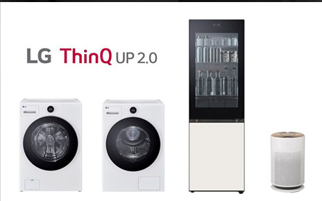 LG’s home appliance product lineup with LG ThinQ UP 2.0