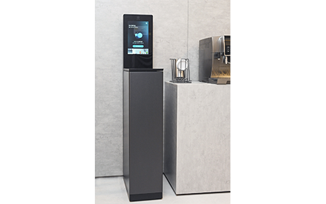 A photo of the LG mycup tumbler washer set up in an area