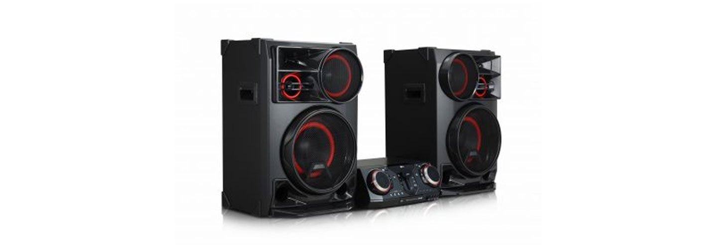 A left-side view of LG XBOOM model CL98.