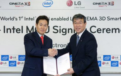 LG AND INTEL SIGN STRATEGIC ALLIANCE FOR INTEL WIRELESS DISPLAY (WiDi) TECHNOLOGY