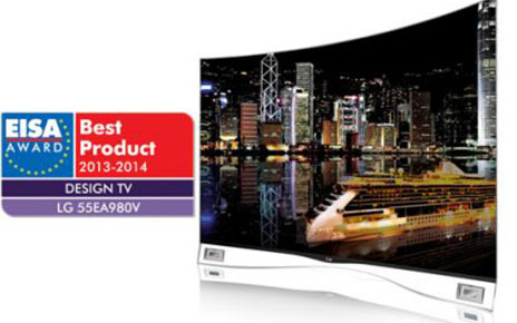 LG CURVED OLED TV HONORED FOR INNOVATIVE DESIGN AT EISA 2013 AWARDS