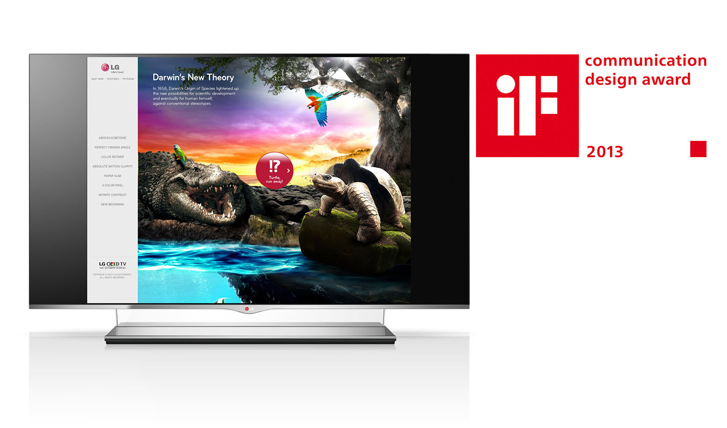 LG OLED TV MICROSITE WINS 2013 iF DESIGN AWARD