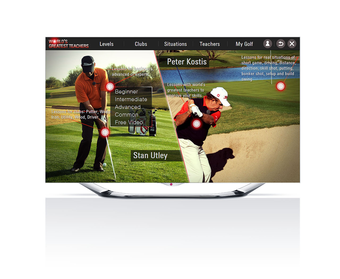 LG SMART TV APP HELPS ASPIRING GOLFERS PLAY LIKE PROS