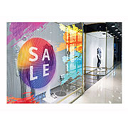Front view of LG Color Transparent LED Film LAT240DT1