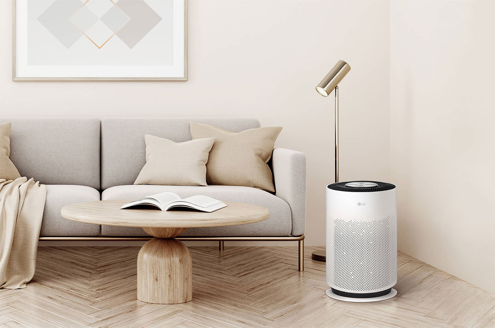 LG 360° purification with 3 step filtration, PM 1.0 Sensor & Wi-Fi enabled, AS60GHWG0