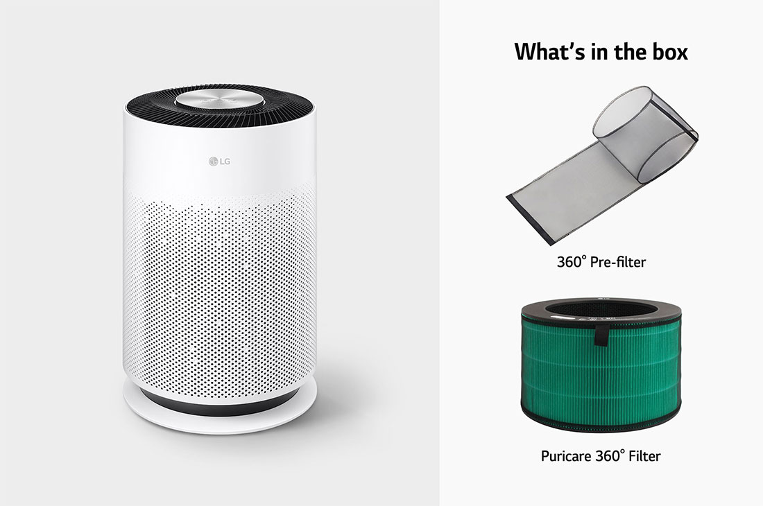 LG 360° purification with 3 step filtration, PM 1.0 Sensor & Wi-Fi enabled, AS60GHWG0