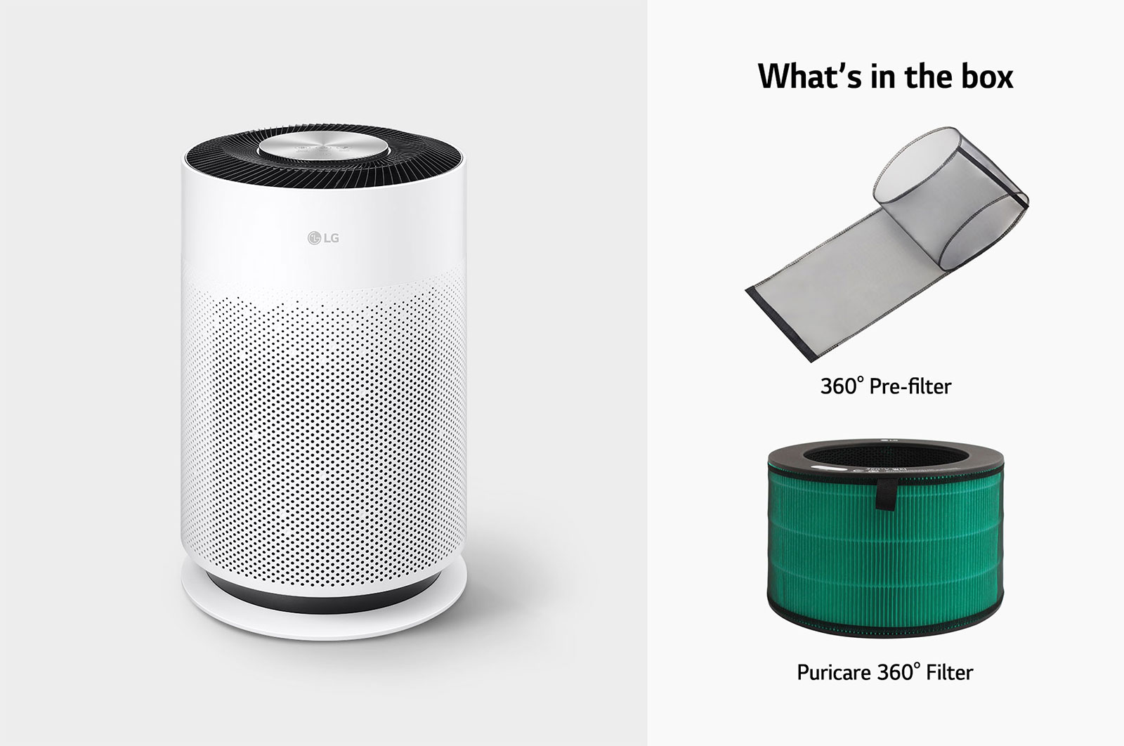LG 360° purification with 3 step filtration, PM 1.0 Sensor & Wi-Fi enabled, AS60GHWG0
