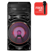 Front view of LG XBOOM RNC5, Deep Bass, Powerful Sound, Karaoke Bluetooth Party Speaker RNC5