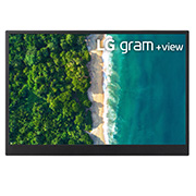 Front view of LG 40.6cm (16) +view for LG gram Portable Monitor with USB Type-C™ 16MQ70