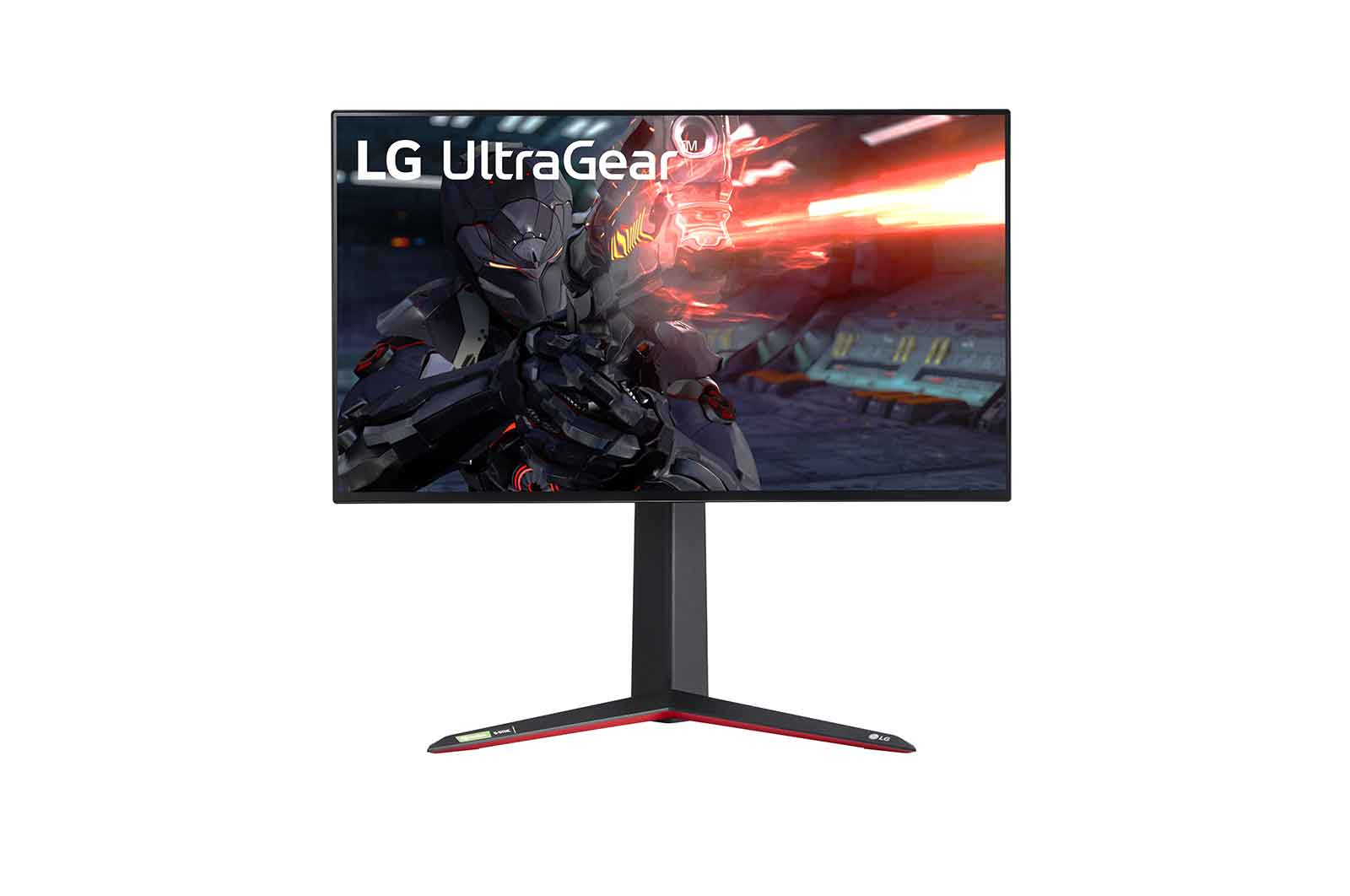 Front view of LG 27GN950-B 68.58cm (27) UltraGear™ 4K UHD Nano IPS 1ms G-SYNC® Compatible Gaming Monitor 27GN950-B