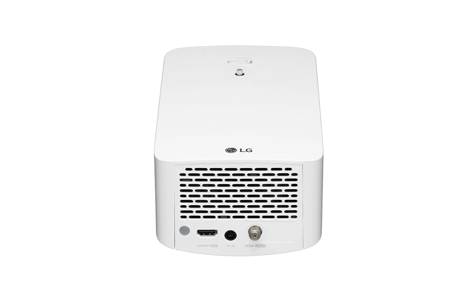 Front view of LG Powerful Full HD LED (1920x1080) Projector RGB LED, Brightness 1400, 150000:1 HF60LG