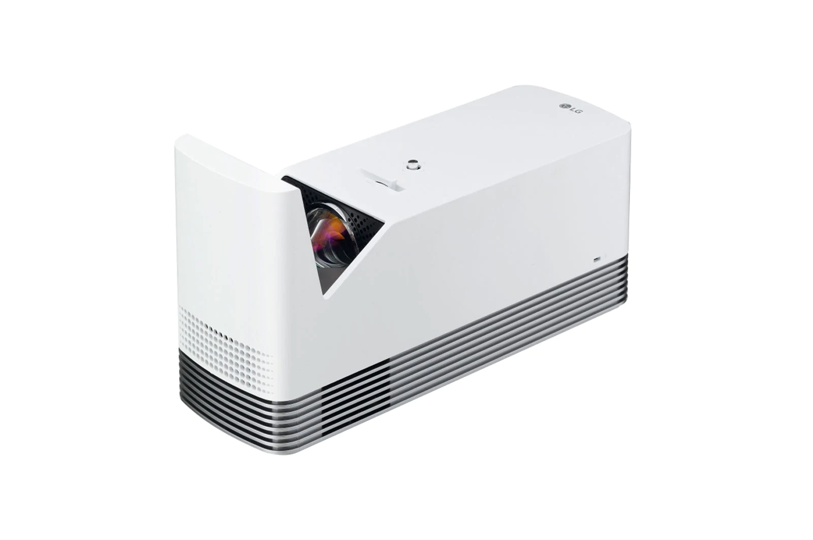 Front view of LG Ultra Short Throw Laser Home Theater Projector Full HD (1920 x 1080) Up to 1,500 lumens, 150000:1 HF85LG