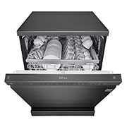 LG Dishwasher, TrueSteam®, 14 Place Settings, QuadWash™, EasyRack™ Plus, ThinQ™ (Wi-Fi), Direct Drive Motor, Matt Black, DFB424FM