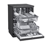 LG Dishwasher, TrueSteam®, 14 Place Settings, QuadWash™, EasyRack™ Plus, ThinQ™ (Wi-Fi), Direct Drive Motor, Matt Black, DFB424FM