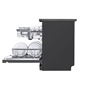 LG Dishwasher, TrueSteam®, 14 Place Settings, QuadWash™, EasyRack™ Plus, ThinQ™ (Wi-Fi), Direct Drive Motor, Matt Black, DFB424FM