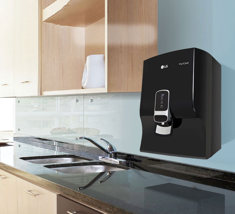 LG water purifiers can be mounted on the wall