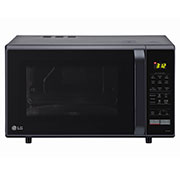 Front view of LG 28 L All-In-One Convection Microwave Oven with 251 Auto Cook Menu, Quartz Heater, Health Plus Menu, Black MC2846BG