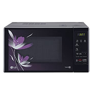 Front view of LG 20 L Grill / Solo Microwave Oven with Auto Cook Menu, Energy Saving, Quartz Heater, Anti Bacterial Cavity, Black MH2044BP