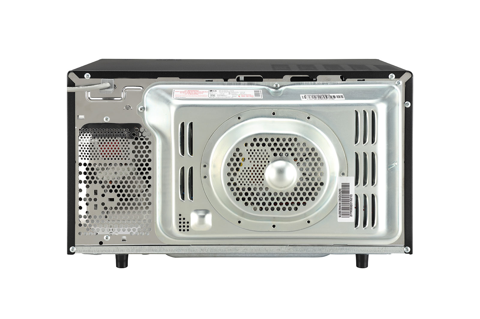 LG 28 L Charcoal Convection Microwave Oven with Charcoal Lighting Heater, Diet Fry, Motorised Rotisserie, Floral Black, MJ2887BWUM